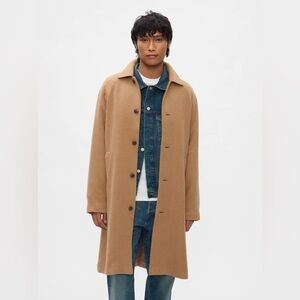 Gap Men's Camel Oversized Wool-Blend Topcoat (M) Brand New Condition (No Tags)